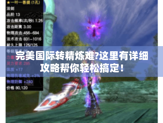 完美国际转精炼难?这里有详细攻略帮你轻松搞定! 完美国际转精炼难?这里有详细攻略帮你轻松搞定!